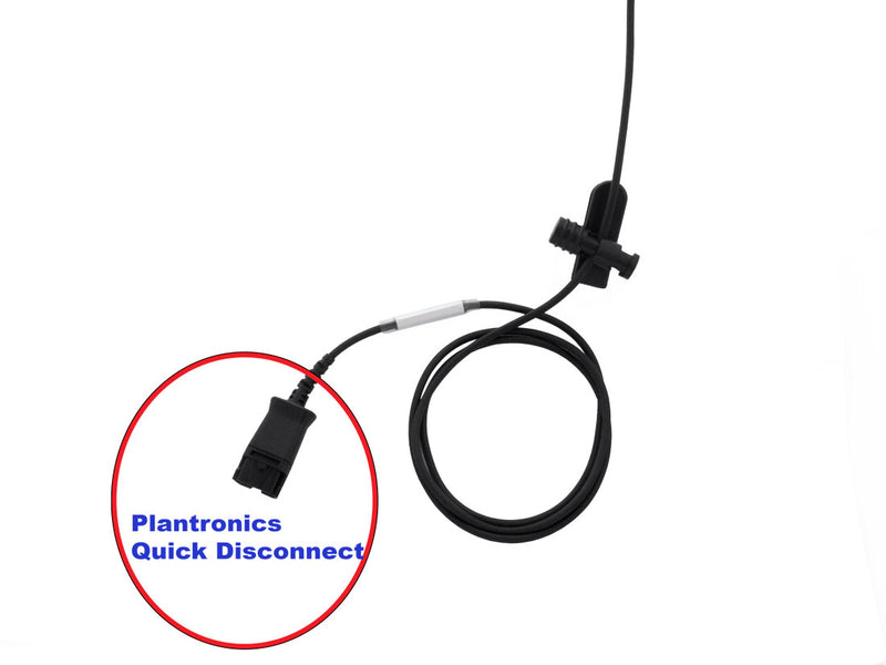 Phone headset - Sound emphasis Pro Binaural Headset built in Plantronics Compatible QD as Call Center Headset