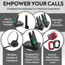 Panasonic KX-NT543, KX-NT546, KX-NT553, KX-NT556, KX-NT560, KX-DT543, KX-DT546  Wireless Headset bundle - Wireless headset + EHS cord