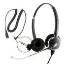INNOTALK Voice Tube Binaural 3.5 mm Computer Headset , 3.5 mm Plug Headset Adapter for Laptop computer