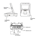 Cisco Phone Wireless Headset - Work with Cisco 6851, 6945, 7821, 7841, 7861, 7942G, 7945G, 7962G, 7965G, 7975G, 8811, 8841, 8845 Wireless Headset