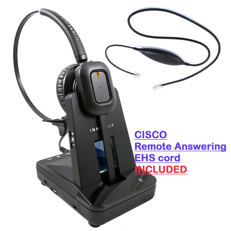 Cisco Phone Wireless Headset - Work with Cisco 6851, 6945, 7821, 7841, 7861, 7942G, 7945G, 7962G, 7965G, 7975G, 8811, 8841, 8845 Wireless Headset