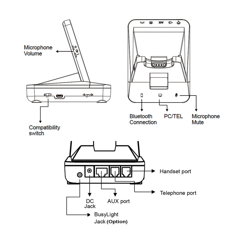 Alcatel 4028EE, 4038EE, 4068EE and Bluetooth, Computer Wireless Headset