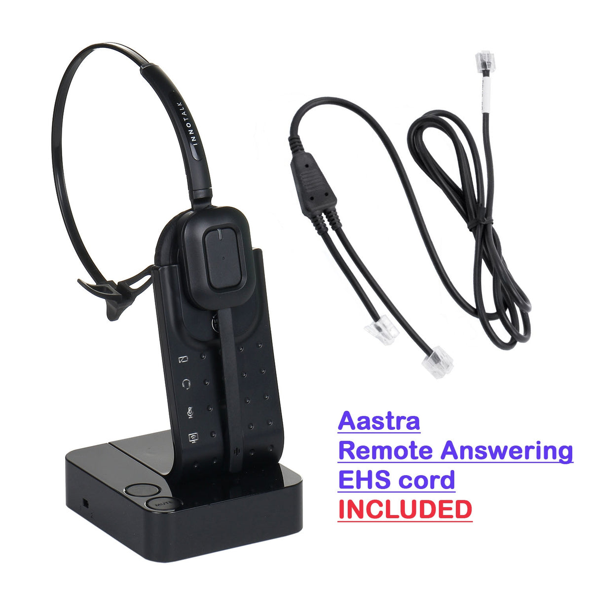 Wireless headset For Aastra Mitel 5370, 5370ip, 5380, 5380ip