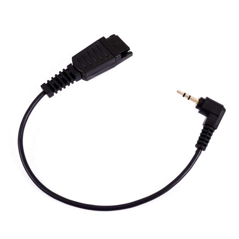 2.5 mm Quick Disconnect Headset Adapter Cable (8") - Jabra QD