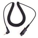 Plantronics Compatible Best Sound Monaural Headset + 2.5 mm Headset Jack Combo for Desk Phone as Office Headset