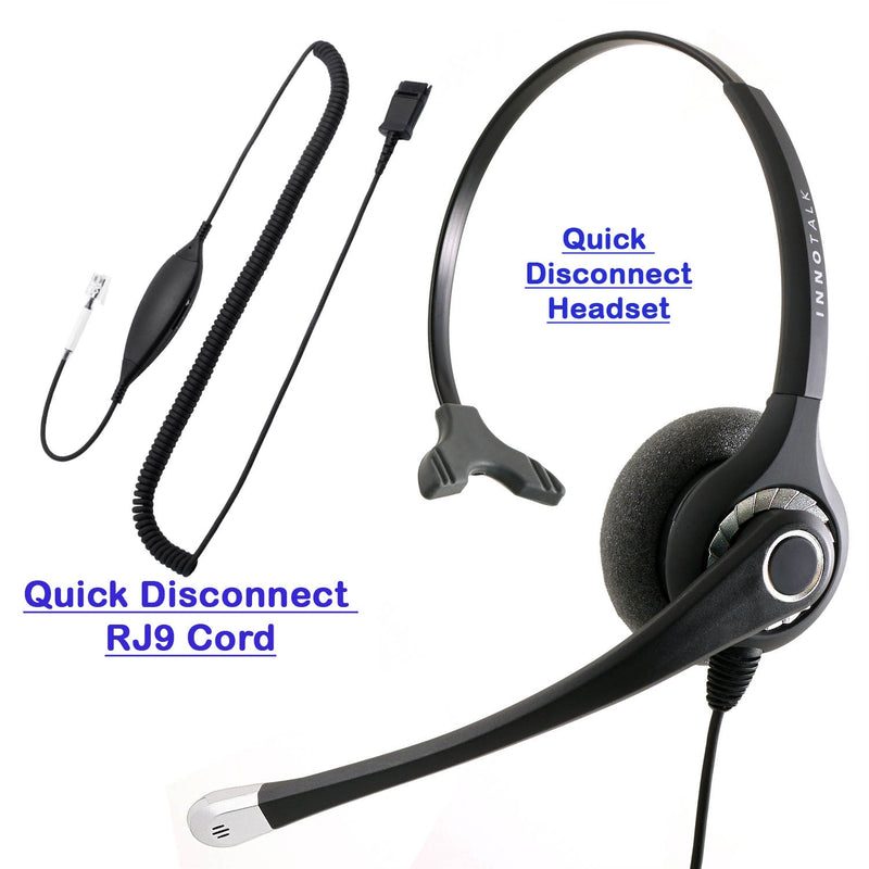 Avaya 1608, 9610, 9630, 9640, 9641 Phone Headset Superb Plantronics compatible Headset with Avaya Headset Adapter