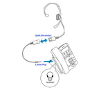 INNOTALK Economic Quick Disconnect Call Center Monaural Headset  with a 3.5 mm Headset Adapter for Smart / iPhone
