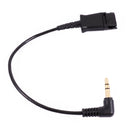 3.5 mm Quick Disconnect Headset Adapter Cable (8") - Plantronics QD