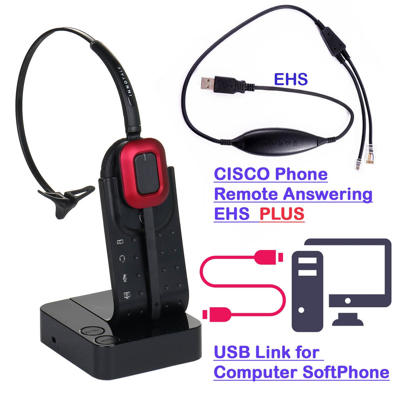 Cisco 8961 9951 9971 Wireless Headset with Computer USB Headset