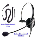 Business Grade Classic Economic Monaural headset + RJ9 U10 26716-01 Headset Phone Adapter