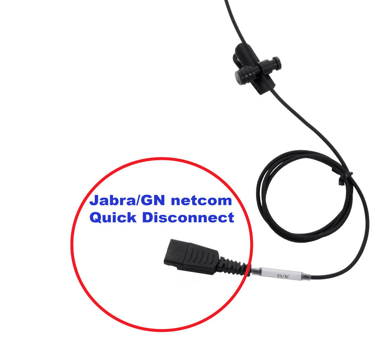 Phone headset - Sound Enhanced Professional Monaural Headset with Jabra GN netcom Compatible QD