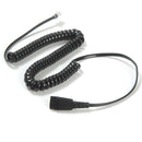 U10P cord-RJ9 Quick Disconnect Headset Adapter Cable-Jabra GN netcom QD