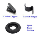 Jabra Compatible QD 2.5 mm Headset Package - Crome Plating Pro Monaural Headset + Short Length 2.5 mm headset adapter