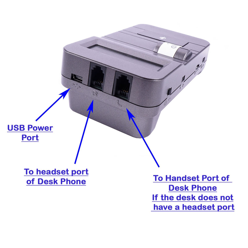 Desk Phone Headset with Digital Audio Headset Amplifier Combo - Business Grade Economic Monaural headset